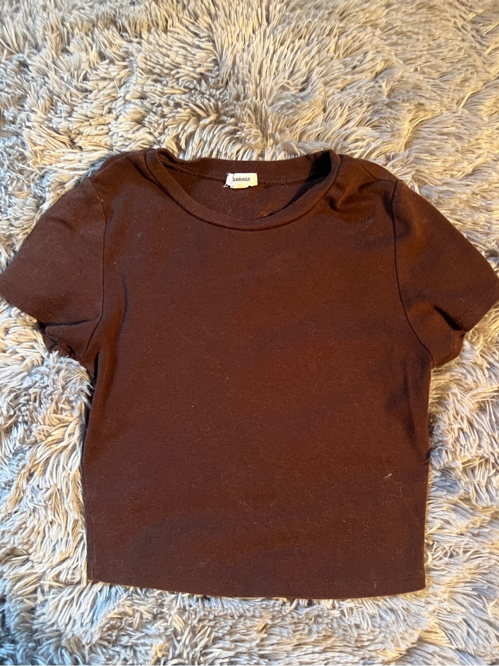 Garage Brown Crewneck Tee